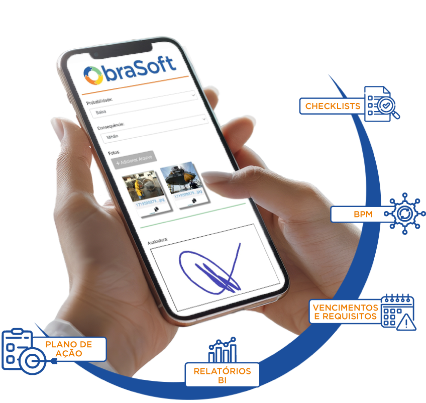 Software SaaS Gestao de Riscos Tela ObraSoft