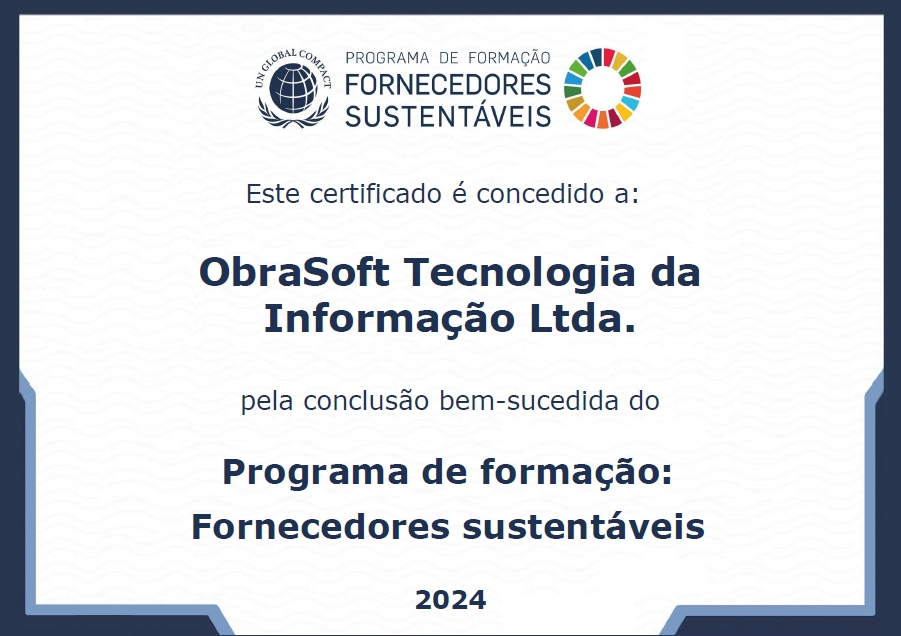 Certificado de Sustentabilidade